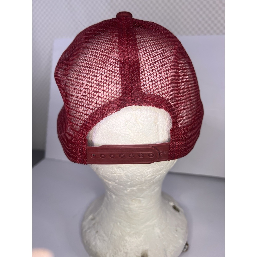 Western New York Vintage Maroon/White Trucker Hat Cap Distressed Snapback - Picture 5 of 16